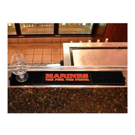 Fanmats FanMats Drink Mat, Military - U.S. Marines, 3-1/4" x 24" x 1" 15716